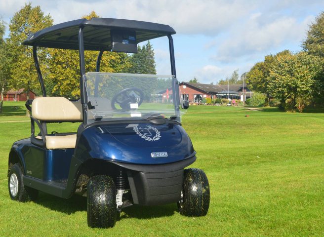 Golf Buggy on the first fairway