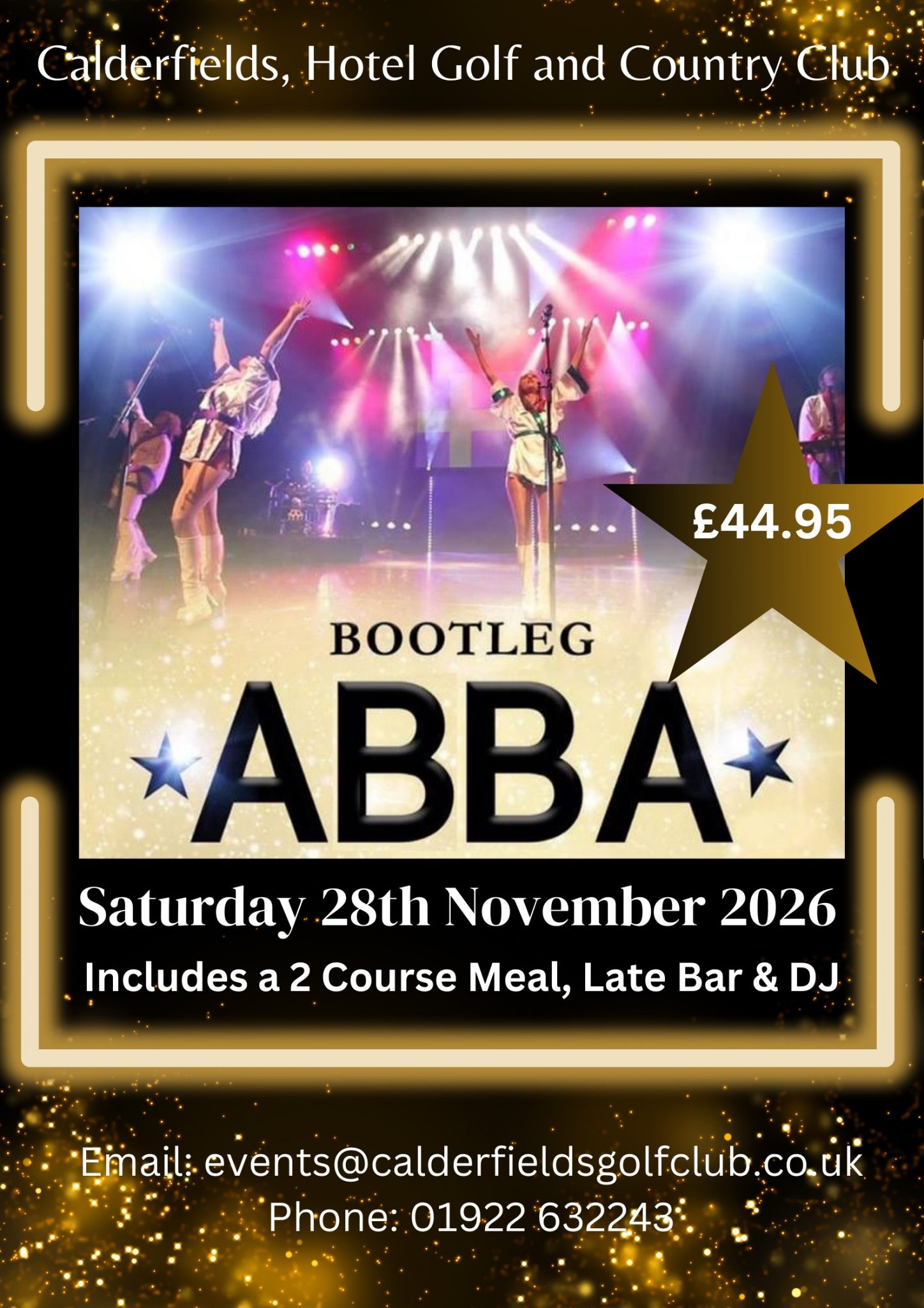 Calderfields Logo Bootleg Abba | Calderfields Hotel Golf & Country Club